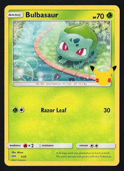 Bulbasaur 1/25 McDonald's Celebrations 2021 - Pokemon TCG - Image 1