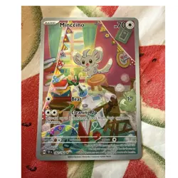 Minccino 182/162 Illustration Rare Holo SV05 Temporal Forces EN 2024 70HP - Image 1