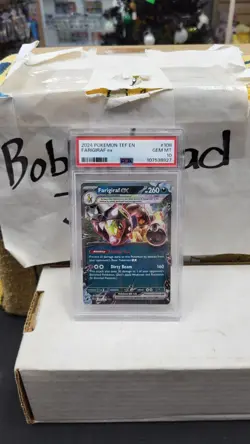 2024 FARIGIRAF EX TEMPORAL FORCES DOUBLE RARE POKEMON TCG PSA 10 GEM MINT #108 - Image 1