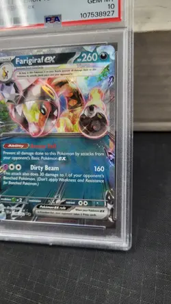 2024 FARIGIRAF EX TEMPORAL FORCES DOUBLE RARE POKEMON TCG PSA 10 GEM MINT #108 - Image 3
