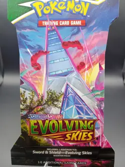 2021 Pokemon Evolving Skies EMPTY sleeve NO PACK OR PACK WRAPPER - Image 3