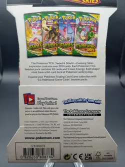 2021 Pokemon Evolving Skies EMPTY sleeve NO PACK OR PACK WRAPPER - Image 4