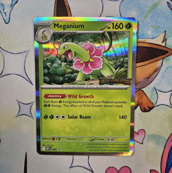 Pokemon TCG Meganium 001 MEP Mega Evolution Promo Holo Stage 2 160HP EN 2025 - Image 1