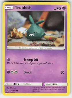 Trubbish 50/145 Common Guardians Rising Pokemon Moderately Played - Image 1