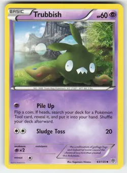 Trubbish 63/135 Uncommon Plasma Storm Pokemon Lightly Played - Image 1