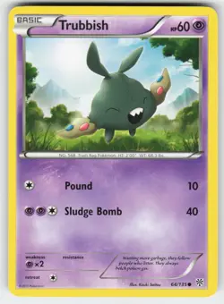 Trubbish 64/135 Common Plasma Storm Pokemon Lightly Played - Image 1