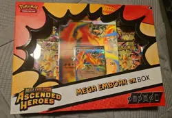 Ascended Heroes Mega Emboar Ex Box Pokemon TCG Mega Evolutions Sealed - Image 1