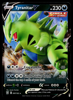 TYRANITAR V 097/163 BATTLE STYLES POKEMON TCG - Image 1