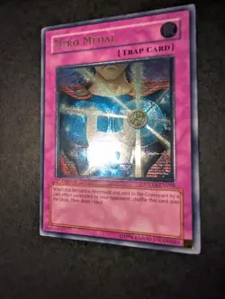 Yugioh Hero Medal STON-EN050 1st Edition Ultimate Rare Excellent Condition - Image 3