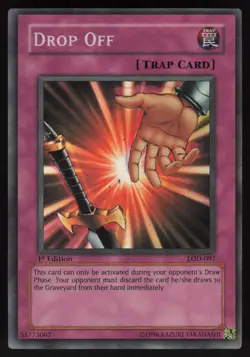 Drop Off LOD-097 Legacy of Darkness 1st Edition Super Rare YU-GI-OH - Image 1