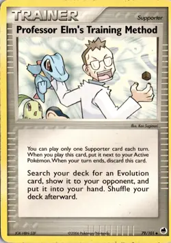 Professor Elm's Training Method 79/101 Dragon Frontiers Pokemon Card TCG - Image 1