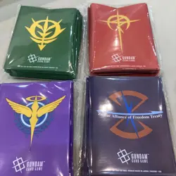 Gundam Card Game Official Matte Sleeve WCS2026 Limited Set of 4 New JAPAN - Image 1