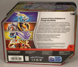 Pokemon: Paradox Destinies Iron Crown ex Tin (SEALED) 5 packs of cards & promo - Image 2