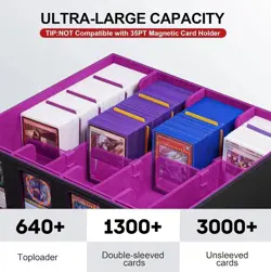 GreyTCG Trading Leather 4000+ Deck Box Card Storage Display Box For TCG MTG - Image 4