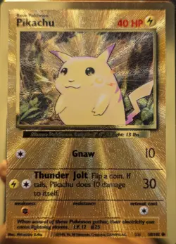Pikachu - (Celebrations Metal Card) 058/102 Pokemon 25th Celebrations Holo LP - Image 1