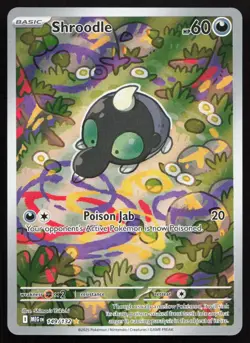 Shroodle 149/132 Illustration Rare Mega Evolution Pokemon Holo Near Mint - Image 1