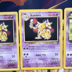 Pokemon TCG Team Rocket/Base Set 3 Card Lot - Kadabra, Dark Kadabra - Image 3