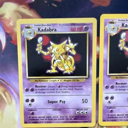 Pokemon TCG Team Rocket/Base Set 3 Card Lot - Kadabra, Dark Kadabra - Image 4