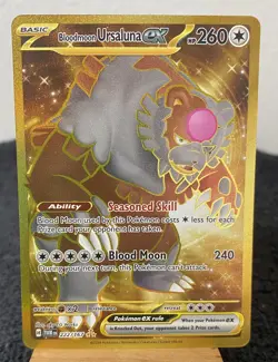 Bloodmoon Ursaluna ex 222/167 Hyper Rare Twilight Masquerade Pokemon TCG NM - Image 1