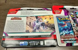 Pokemon Scarlet and Violet Paldea Evolved 3 Pack Blister - Tinkatink 2 Pack Lot - Image 2