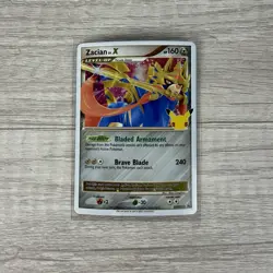 Pokemon Zacian LV.X Promo SWSH135 Sword & Shield Holo 160 HP 25th Anniversary - Image 1