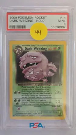 2000 POKEMON ROCKET DARK WEEZING - HOLO PSA 9 - Image 1