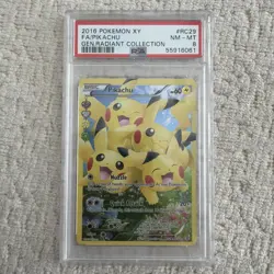Pokemon Pikachu RC29/RC32 Generations Radiant Collection Full Art Holo PSA 8 - Image 1