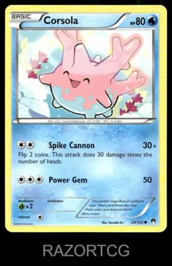 CORSOLA 29/122 C BREAKPOINT POKEMON LP - Image 1