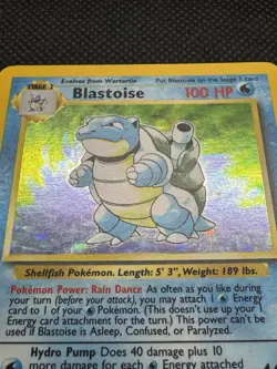 Pokemon TCG Blastoise Holo Rare Unlimited Base Set 2/102 WOTC 1999 (NM) - Image 2