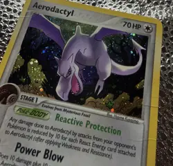 Pokemon TCG Aerodactyl Holo Rare EX Legend Maker 1/92 2006 DMG - Image 2