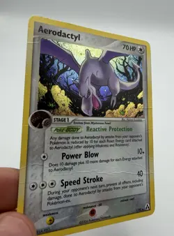 Pokemon TCG Aerodactyl Holo Rare EX Legend Maker 1/92 2006 DMG - Image 3