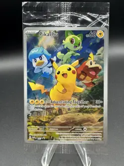 Pokemon TCG Pikachu Black Star Promo 027 Scarlet & Violet Paldea Evolved Sealed - Image 1