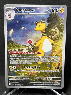Ampharos 090/086 Holo Illustration Rare Chaos Rising Pokemon Holo Near Mint - Image 1