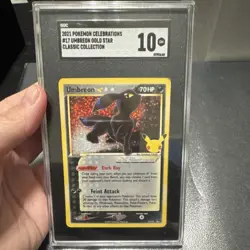 The Pokemon Company Umbreon Gold Star Celebrations 17/17 Classic Holo SGC 10 - Image 1