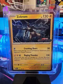 Pokemon: Zekrom 066/182 SV04: Paradox Rift -Stamped Promo Cosmos- Holo - Image 2