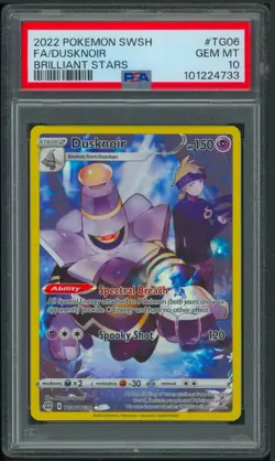Pokemon SWSH Brilliant Stars Dusknoir Holo TG06/TG30 PSA 10 - Image 1