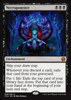1 x Necropotence - Iconic Masters - Light Play - MTG - Image 1
