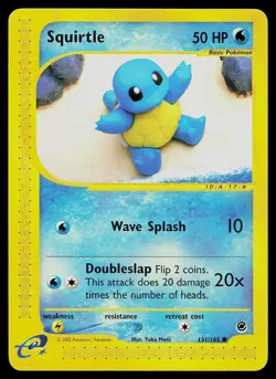 Pokemon Card - Squirtle Expedition Base Set 131/165 Common - Image 1