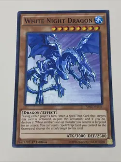 Yugioh - White Night Dragon x 3 - 1st Edition NM - Plus Free Holo Card - A - Image 2