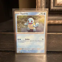 Squirtle SVP 048 Cosmos Holo Black Star Promo Scarlet & Violet Pokemon Card - Image 1