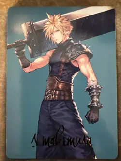 MTG Final Fantasy Art Series Cloud Ex-SOLDIER Card NM Condition Gold Stamped - Image 1