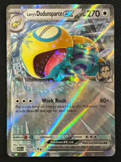 Pokemon TCG Larry's Dudunsparce ex 164/217 Double Rare - Asc. Heroes - Fresh ✅ - Image 1
