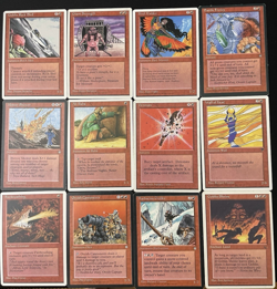 Vintage MTG Lot: 1995 12 RED Card Lot #2 - Lightly Played - Magic: The Gathering - Image 1