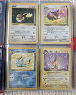 Red Pikachu Pokemon Binder From 1999 With Vintage Cards & Holos Lot Of 64 Cards - Image 5