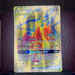 2021 Pokemon Sun Moon Reshiram & Charizard GX Jumbo Black Star Promo #SM247 - Image 1