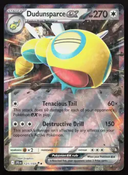 Dudunsparce ex 121/159 Double Rare Journey Together Pokemon Holo Near Mint - Image 1