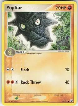 Pupitar 70/115 Common Unseen Forces Pokemon Lightly Played - Image 1