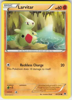 Larvitar 40/124 Common Fates Collide Pokemon Lightly Played - Image 1