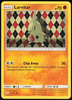 Larvitar 79/181 Common Team Up Pokemon Near Mint - Image 1