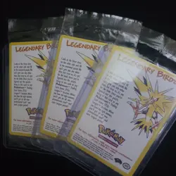 Pokemon Legendary Birds Movie Promo Moltres Articuno Zapdos WOTC SEALED - Image 1